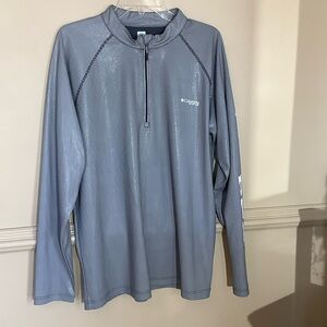 Columbia Steel Blue Long Sleeve Pullover